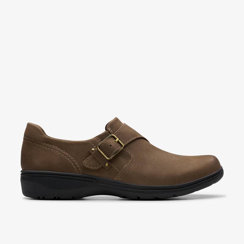 Mushroom Nubuck Clarks Carleigh Jazz | CLKS-85355