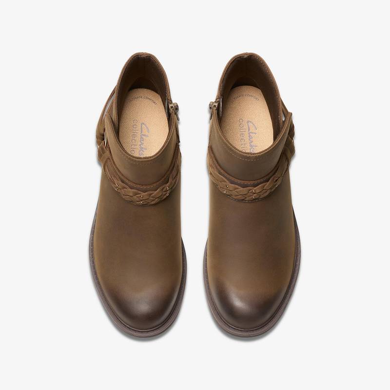 Mushroom Oily Clarks Hearth Kaylie | CLKS-85590