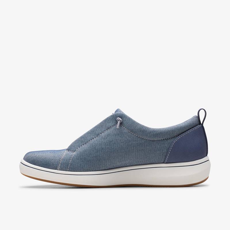 Navy Clarks Breeze Sky Lace | CLKS-84851