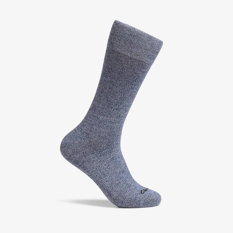 Navy Clarks Marled Crew Sock | CLKS-84172