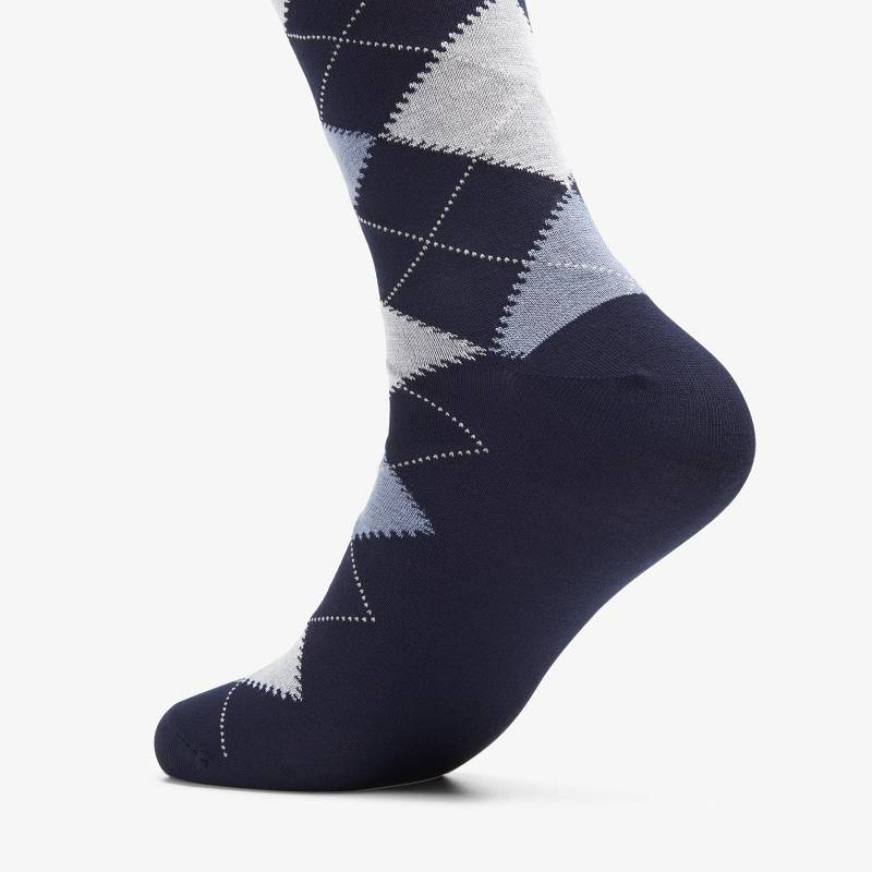 Navy Clarks Mens Argyle | CLKS-84192