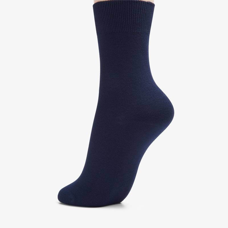 Navy Clarks Solid Dress Crew Sock | CLKS-84655