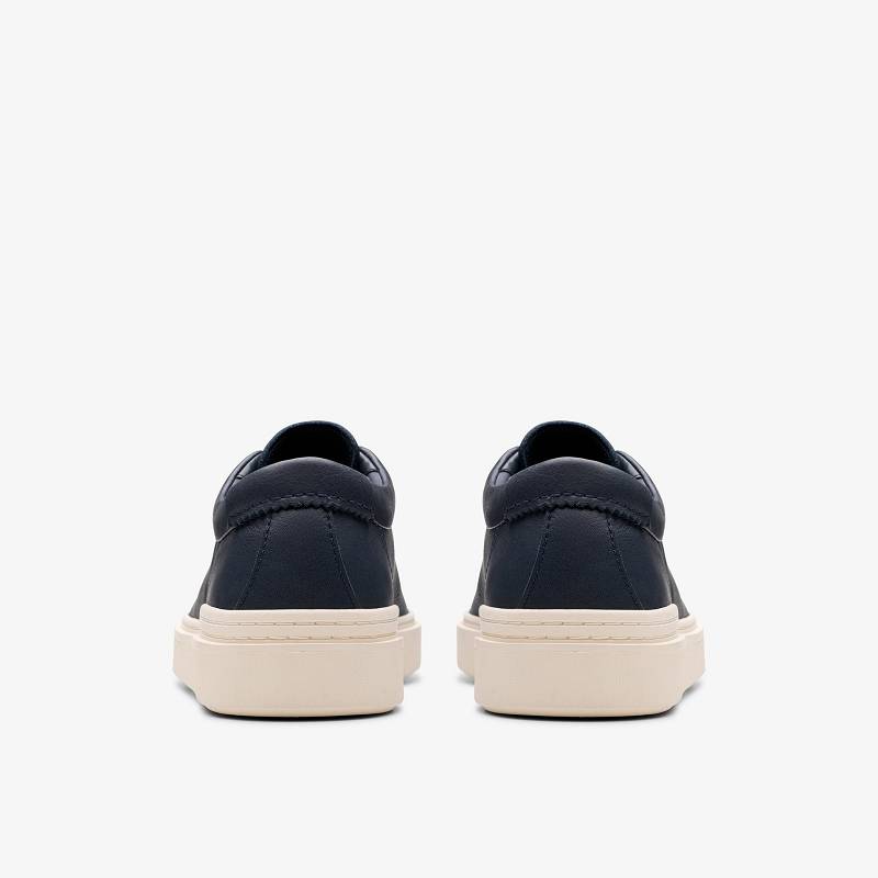 Navy Leather Clarks Craft Swift | CLKS-84220