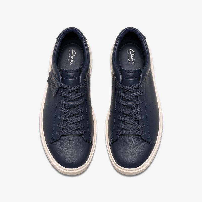 Navy Leather Clarks Craft Swift | CLKS-84220