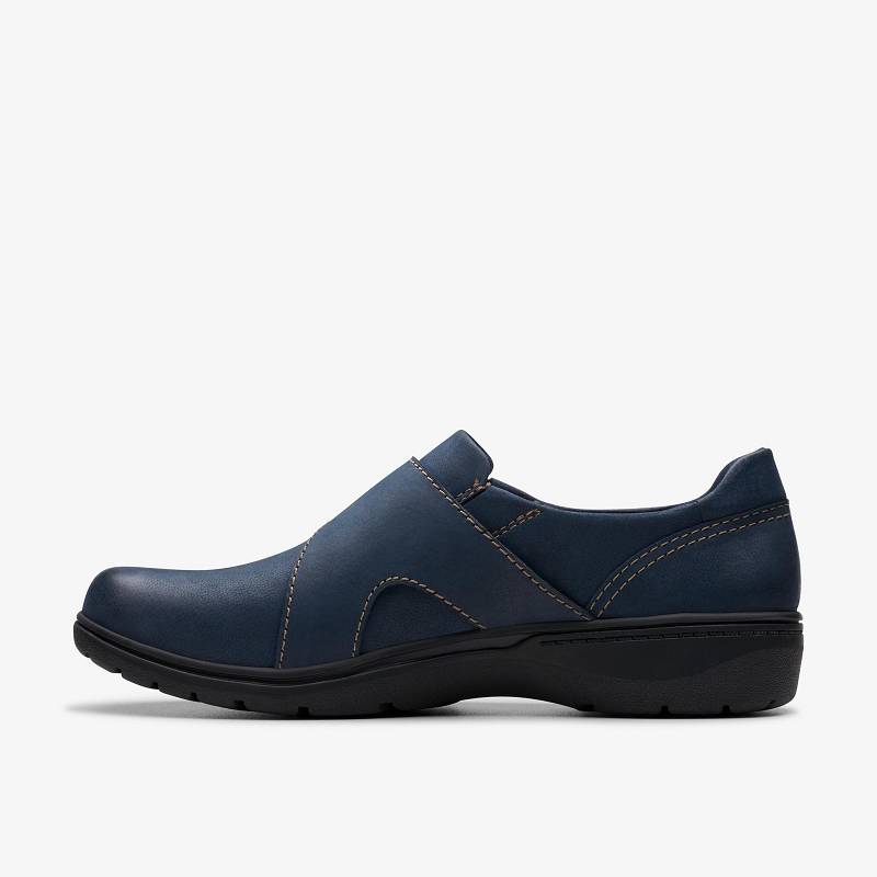 Navy Nubuck Clarks Carleigh Jazz | CLKS-84882