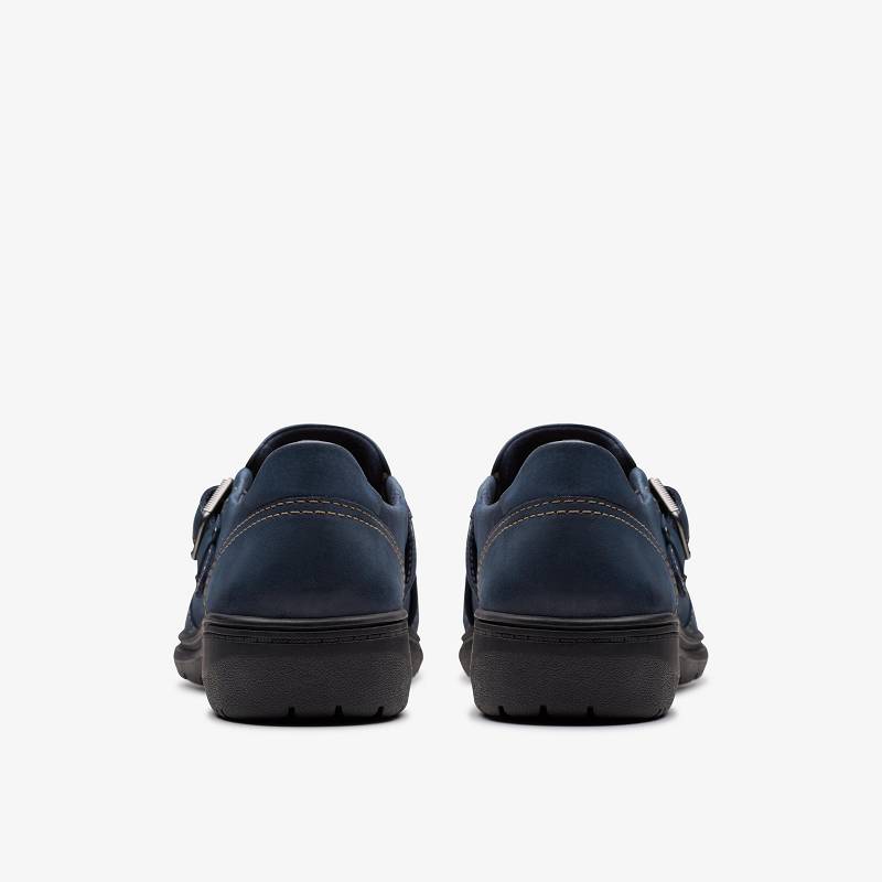 Navy Nubuck Clarks Carleigh Jazz | CLKS-84882