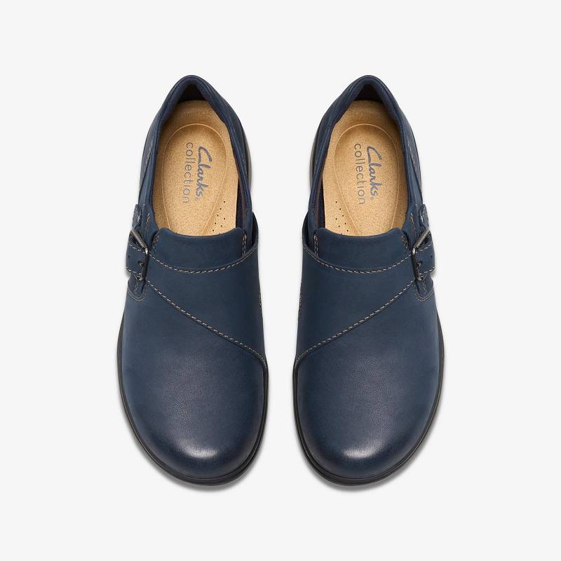 Navy Nubuck Clarks Carleigh Jazz | CLKS-84882