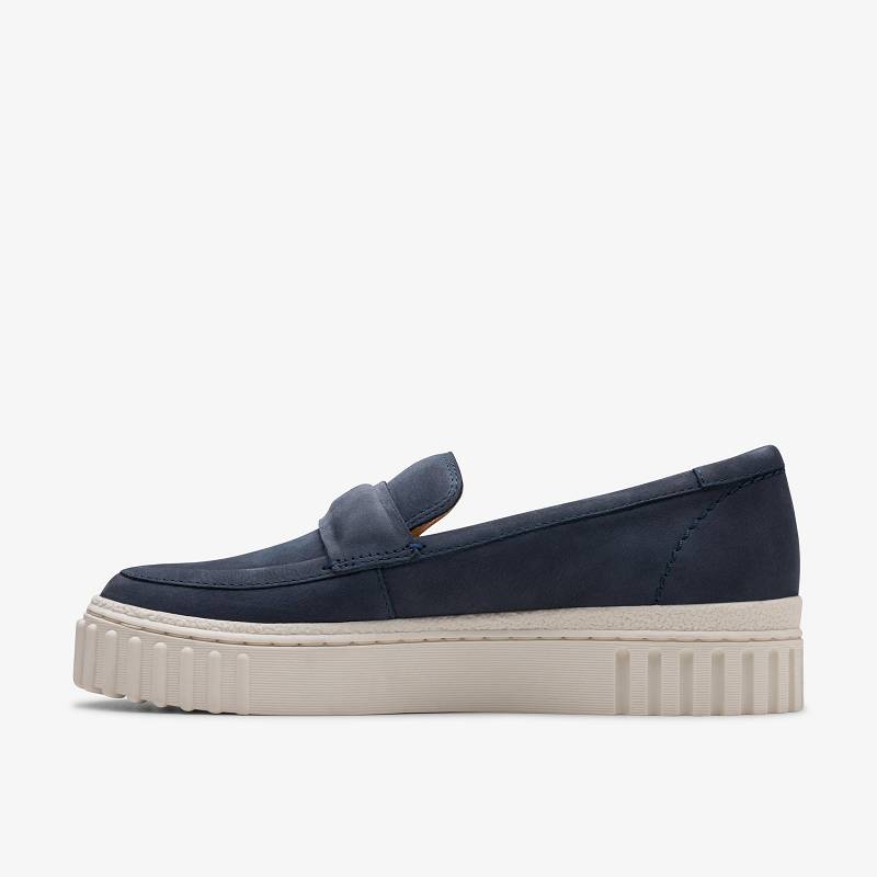 Navy Nubuck Clarks Mayhill Cove | CLKS-84878