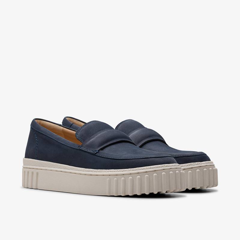 Navy Nubuck Clarks Mayhill Cove | CLKS-84878