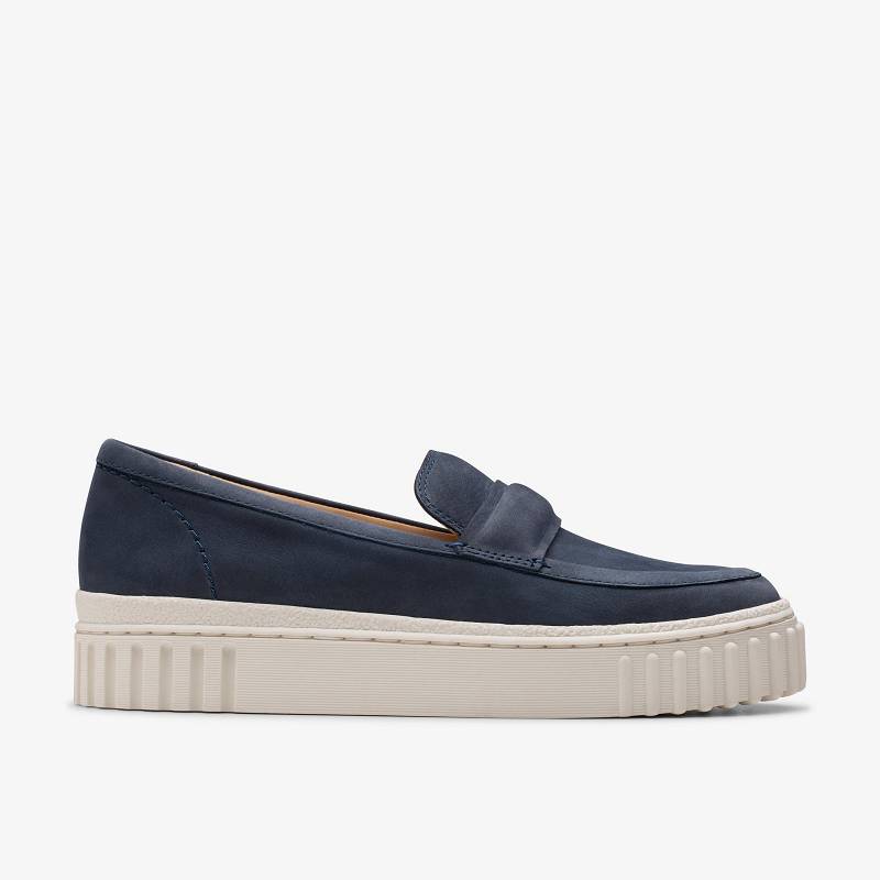 Navy Nubuck Clarks Mayhill Cove | CLKS-84878