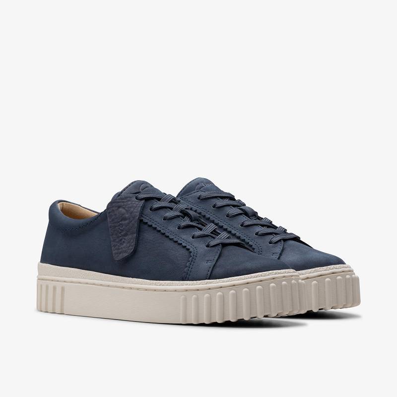 Navy Nubuck Clarks Mayhill Walk | CLKS-84694