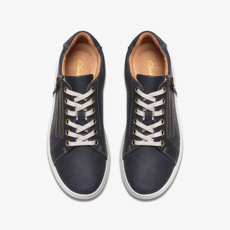 Navy Nubuck Clarks Nalle Lace | CLKS-85175