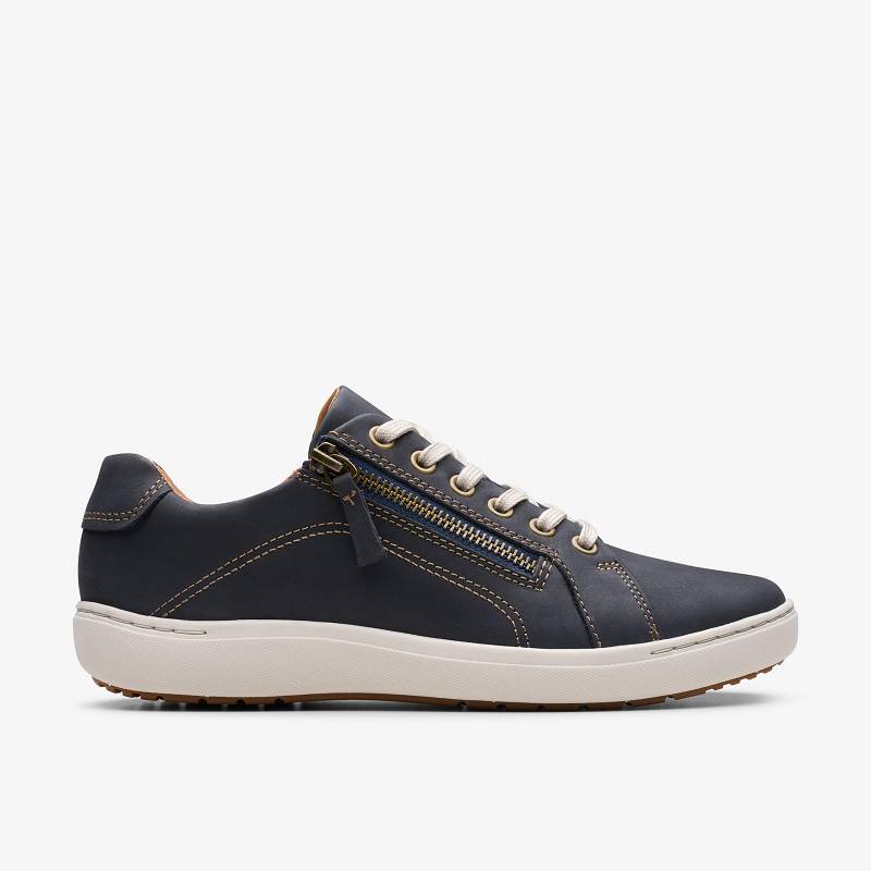 Navy Nubuck Clarks Nalle Lace | CLKS-85175