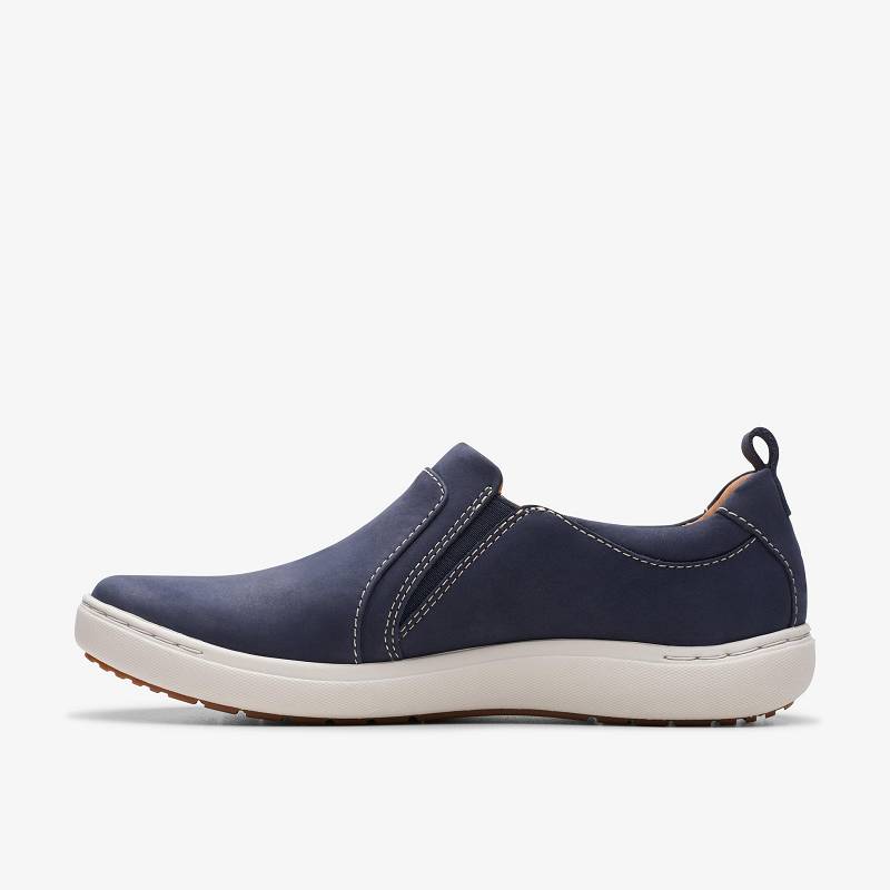 Navy Nubuck Clarks Nalle Lilac | CLKS-85172