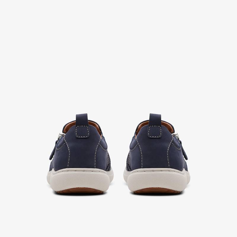 Navy Nubuck Clarks Nalle Lilac | CLKS-85172