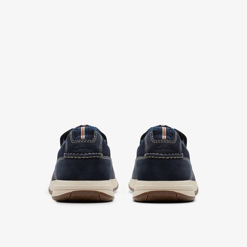 Navy Nubuck Clarks Sailview Step | CLKS-84280