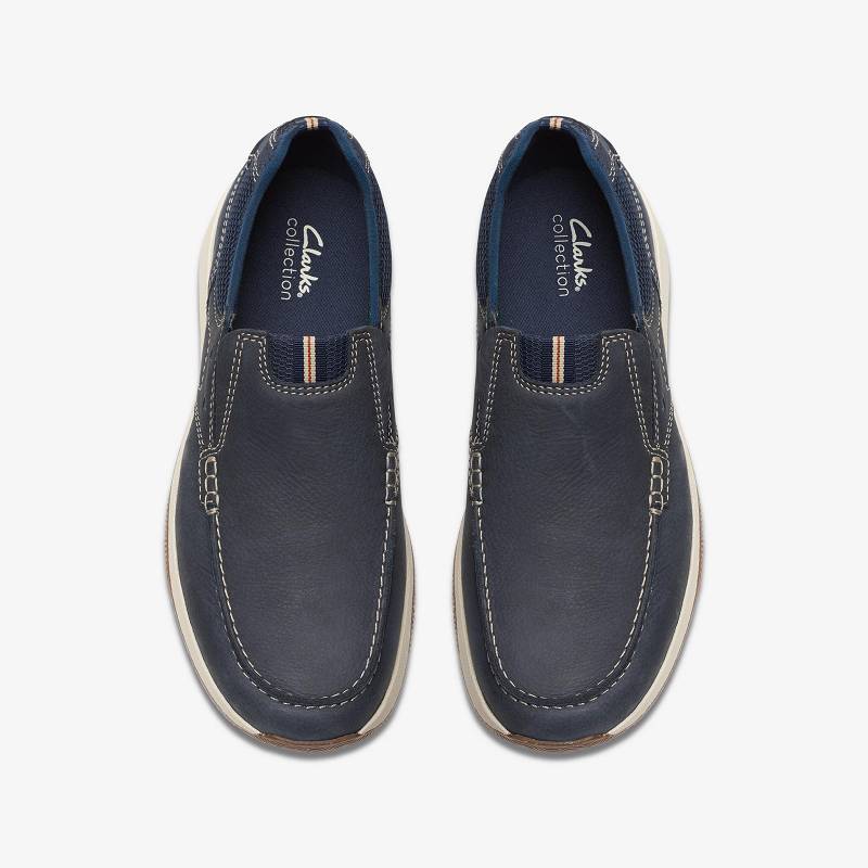 Navy Nubuck Clarks Sailview Step | CLKS-84280