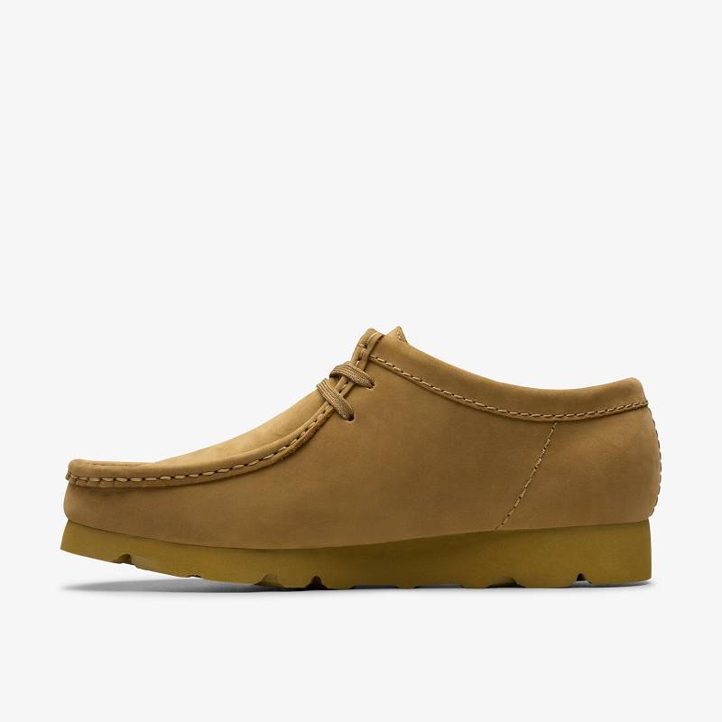 Oakmoss Nubuck Clarks Wallabee Gore-Tex | CLKS-84516