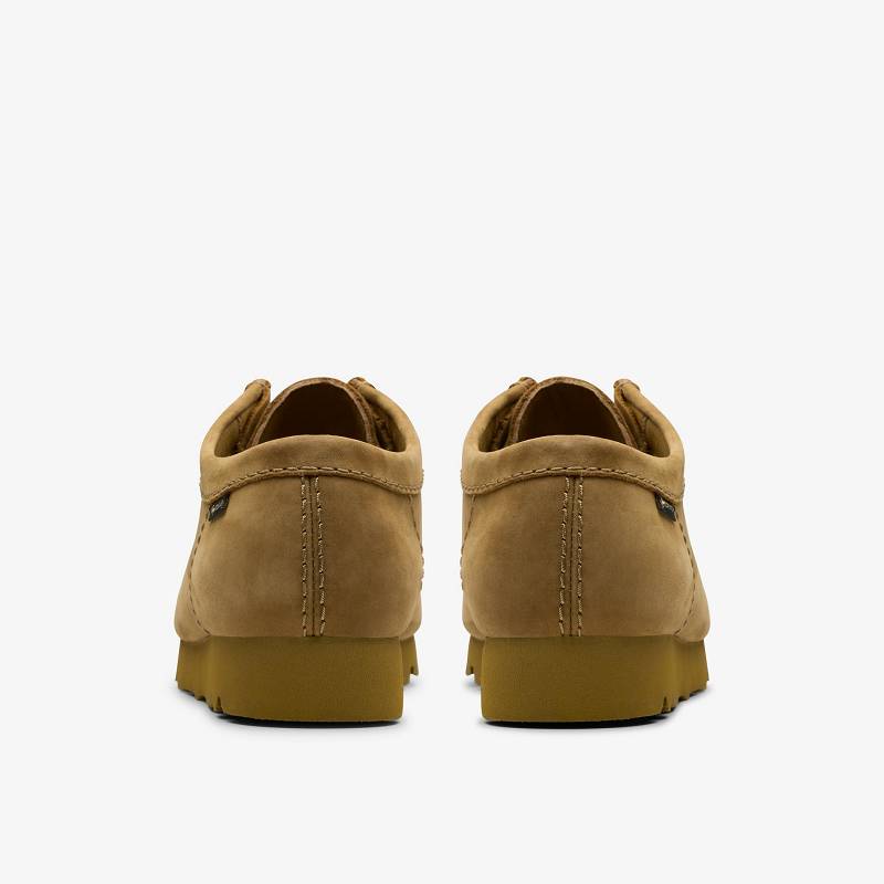 Oakmoss Nubuck Clarks Wallabee Gore-Tex | CLKS-84516