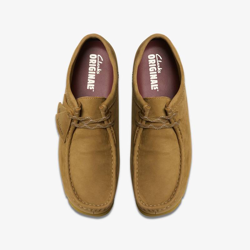 Oakmoss Nubuck Clarks Wallabee Gore-Tex | CLKS-84516