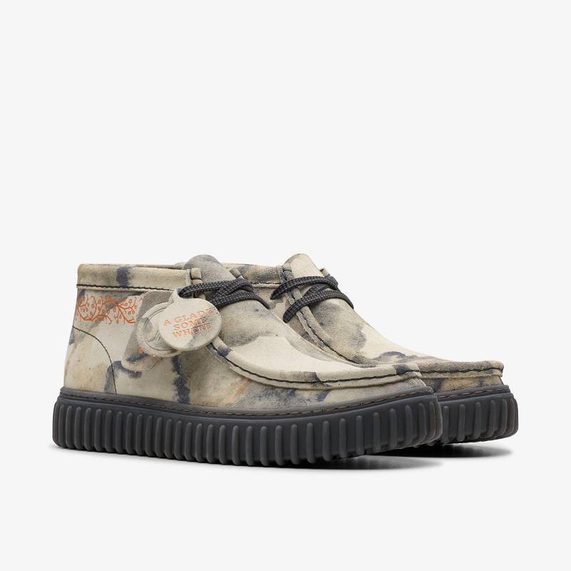 Off White Camoflage Clarks Torhill Tor | CLKS-84597