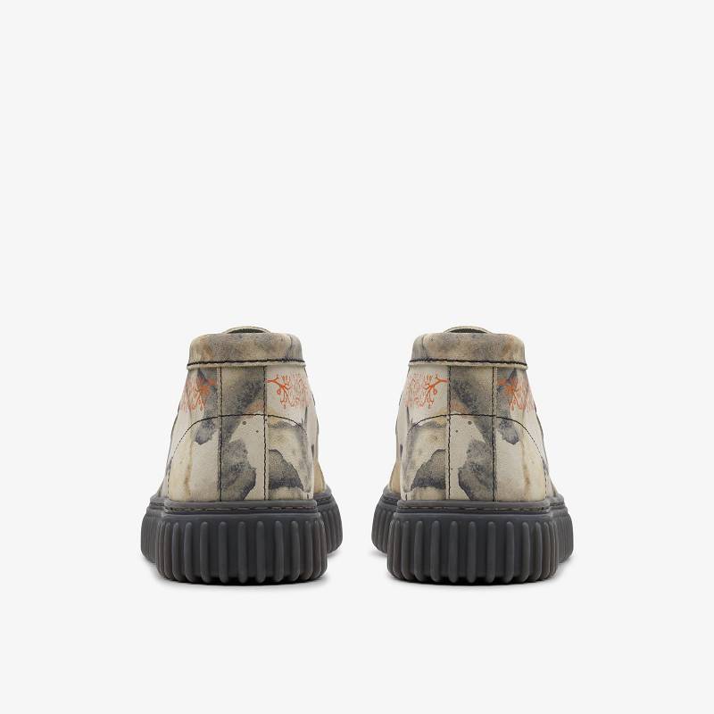 Off White Camoflage Clarks Torhill Tor | CLKS-84597