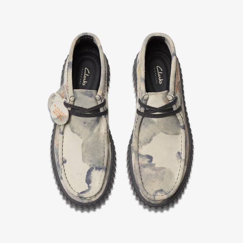 Off White Camoflage Clarks Torhill Tor | CLKS-84597