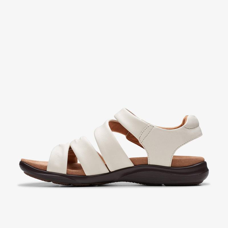 Off White Leather Clarks Kitly Ave | CLKS-84939