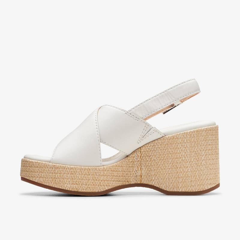 Off White Leather Clarks Manon Wish | CLKS-85124