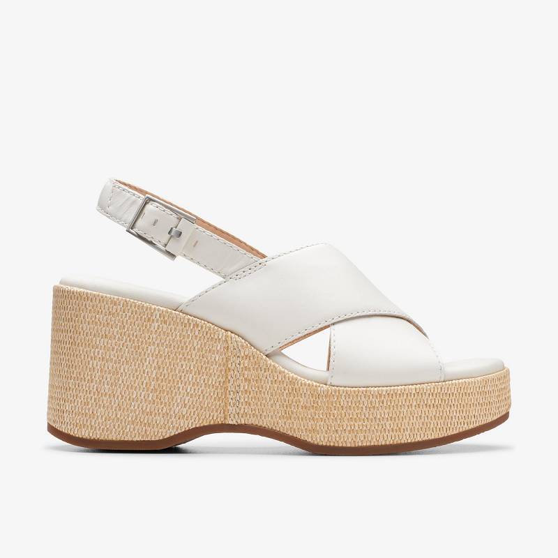 Off White Leather Clarks Manon Wish | CLKS-84748