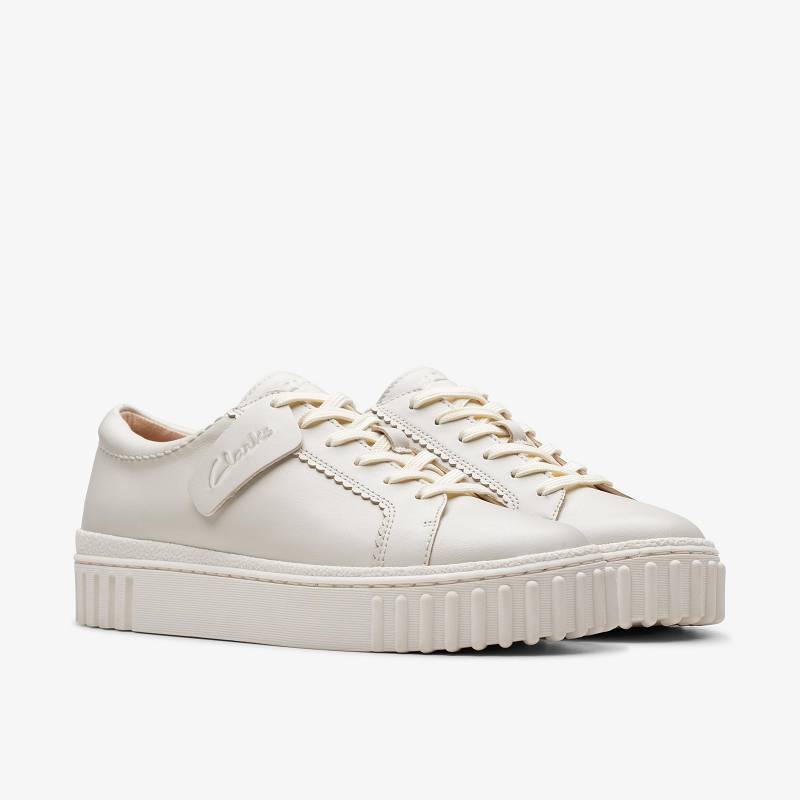 Off White Leather Clarks Mayhill Walk | CLKS-85338