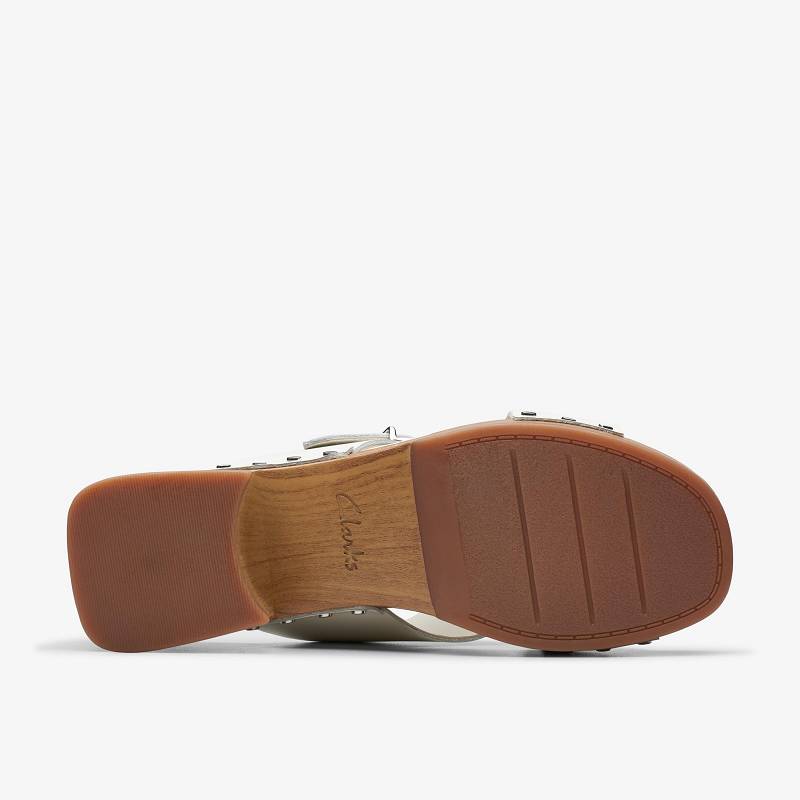 Off White Leather Clarks Sivanne Walk | CLKS-85232