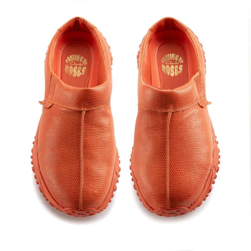 Orange Interest Leather Clarks Martine Rose Mens Clog 1 | CLKS-84251