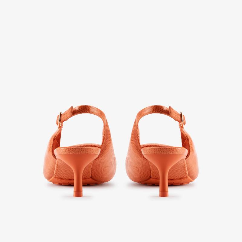 Orange Interest Leather Clarks Martine Rose Womens Sling 1 | CLKS-85267