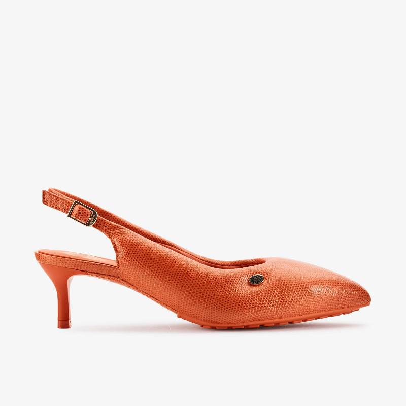 Orange Interest Leather Clarks Martine Rose Womens Sling 1 | CLKS-85267