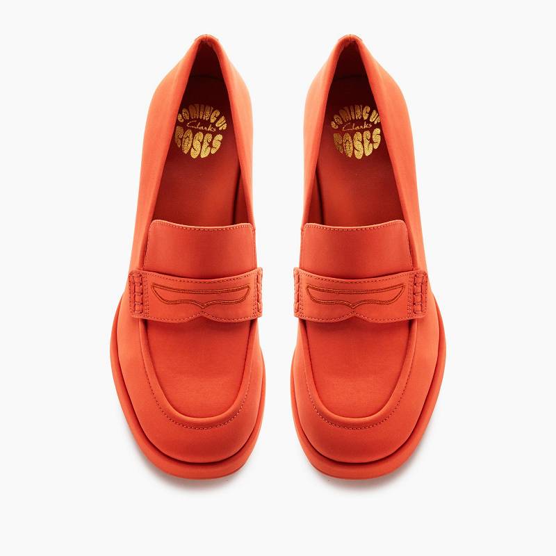 Orange Textile Clarks Martine Rose Womens Loafer 2 | CLKS-85269