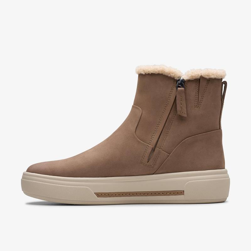 Pebble Warmlined Clarks Hollyhock Lane | CLKS-85487