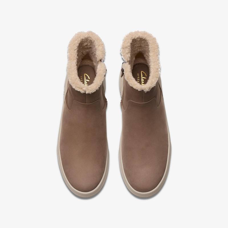 Pebble Warmlined Clarks Hollyhock Lane | CLKS-85487