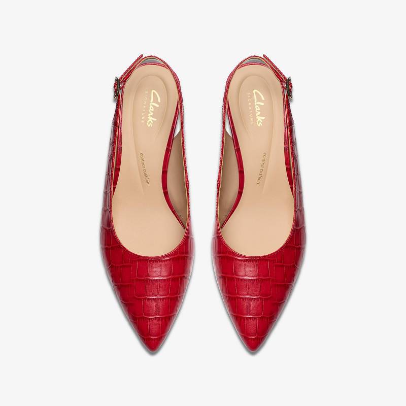 Red Interest Clarks Adela Sling | CLKS-85051