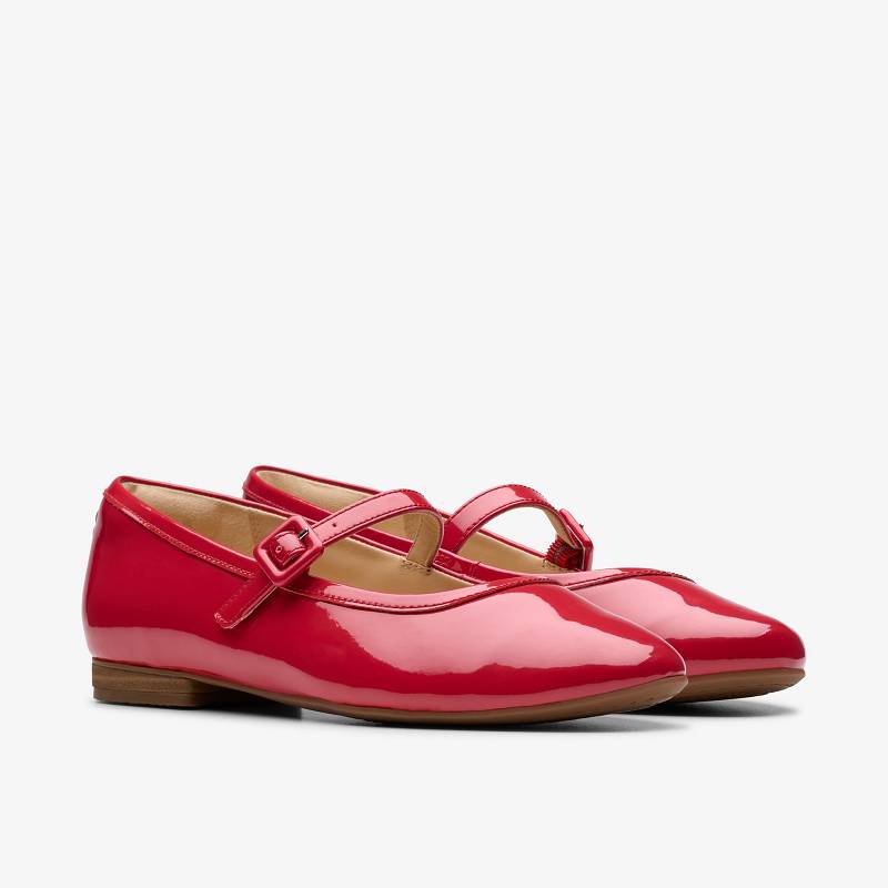 Red Patent Clarks Fawna Sky | CLKS-85007