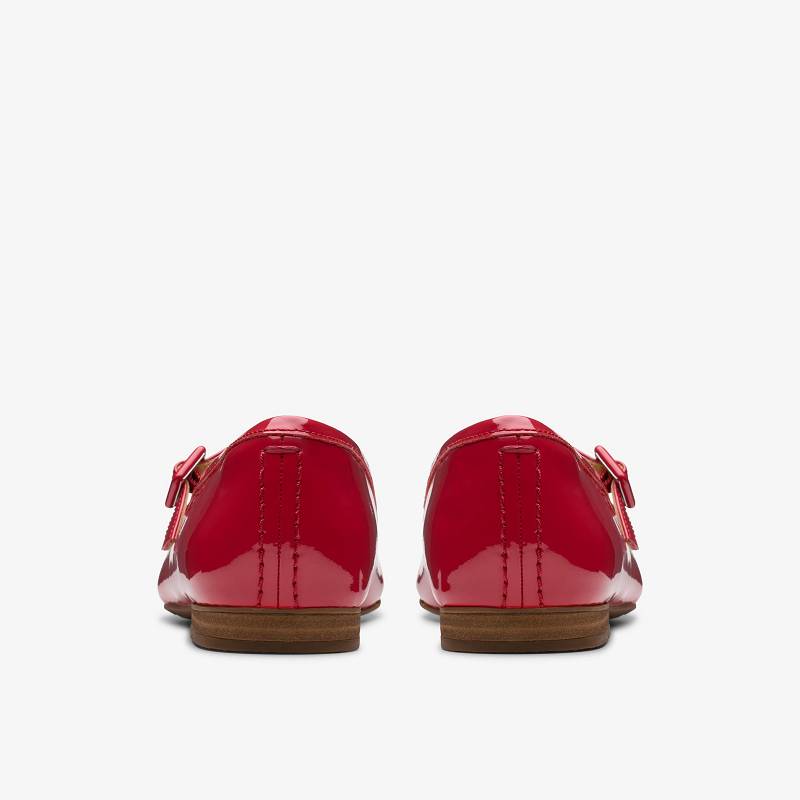 Red Patent Clarks Fawna Sky | CLKS-85007