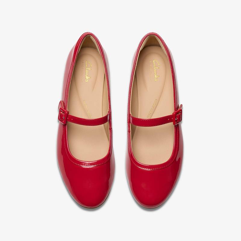 Red Patent Clarks Fawna Sky | CLKS-85007