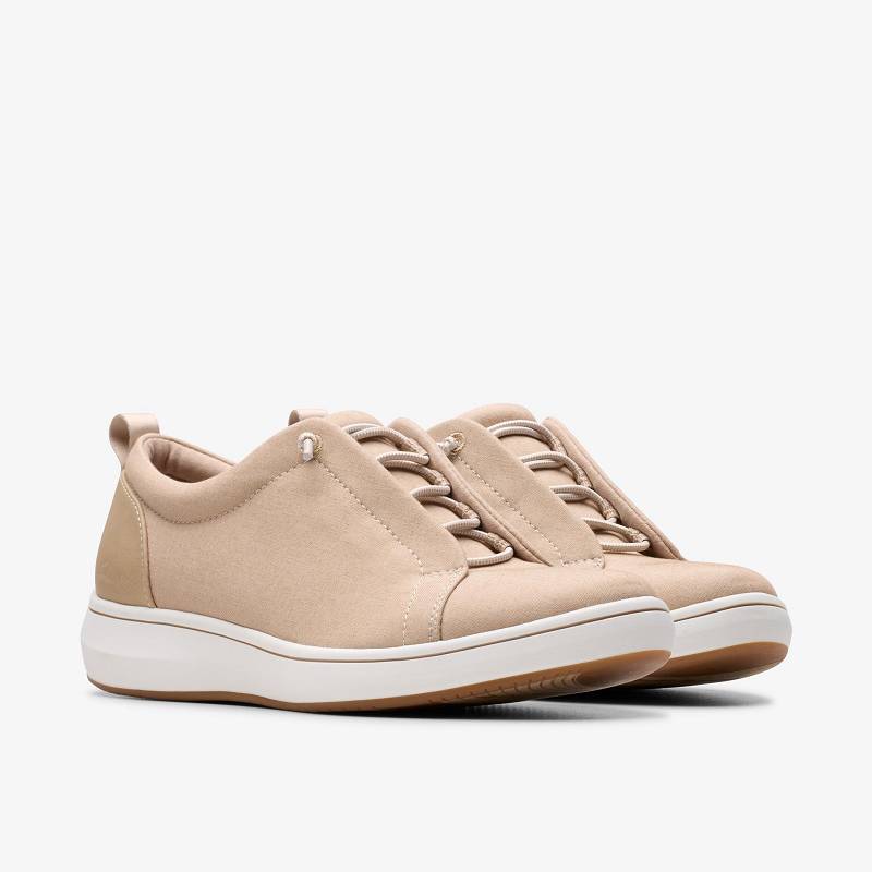 Sand Clarks Breeze Sky Lace | CLKS-84850