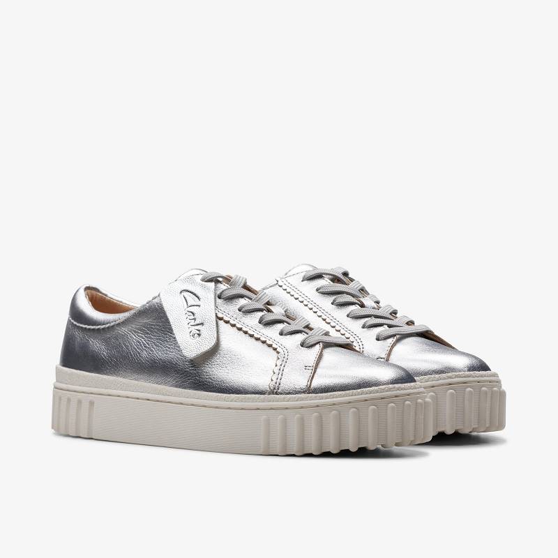 Silver Metallic Clarks Mayhill Walk | CLKS-85180