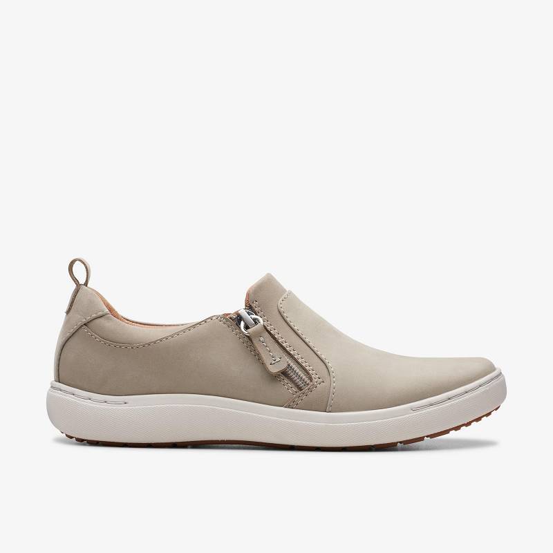 Stone Nubuck Clarks Nalle Lilac | CLKS-85171