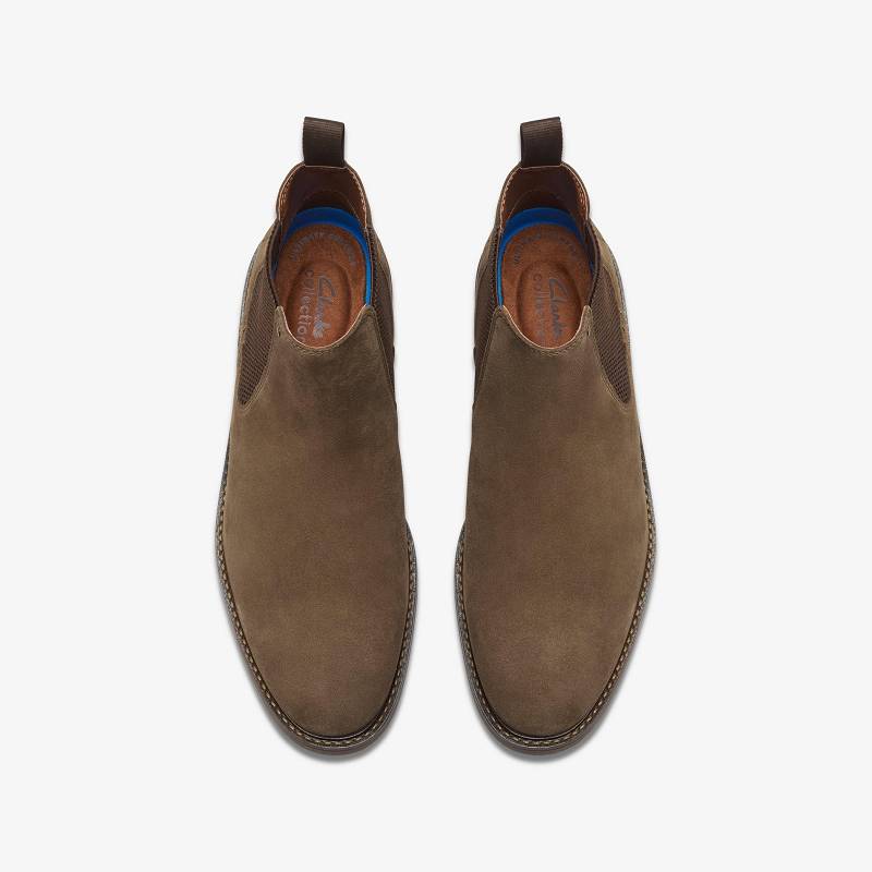 Stone Suede Clarks Jaxen Easy | CLKS-84390