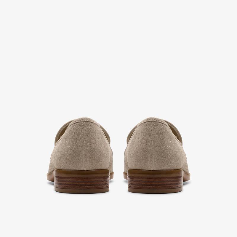 Stone Suede Clarks Trish Cove | CLKS-84865