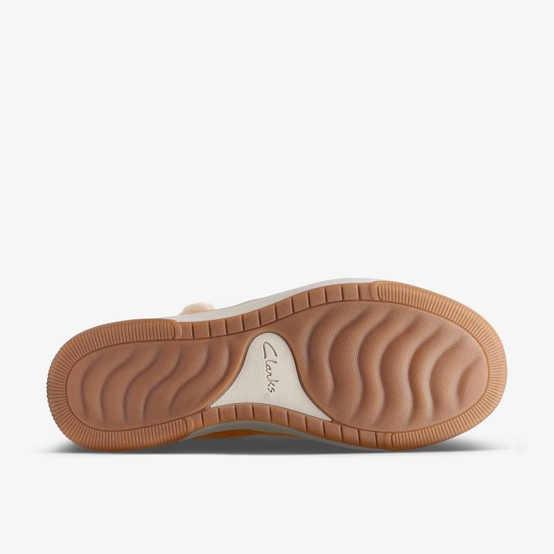 Tan Clarks Breeze Fur | CLKS-85470