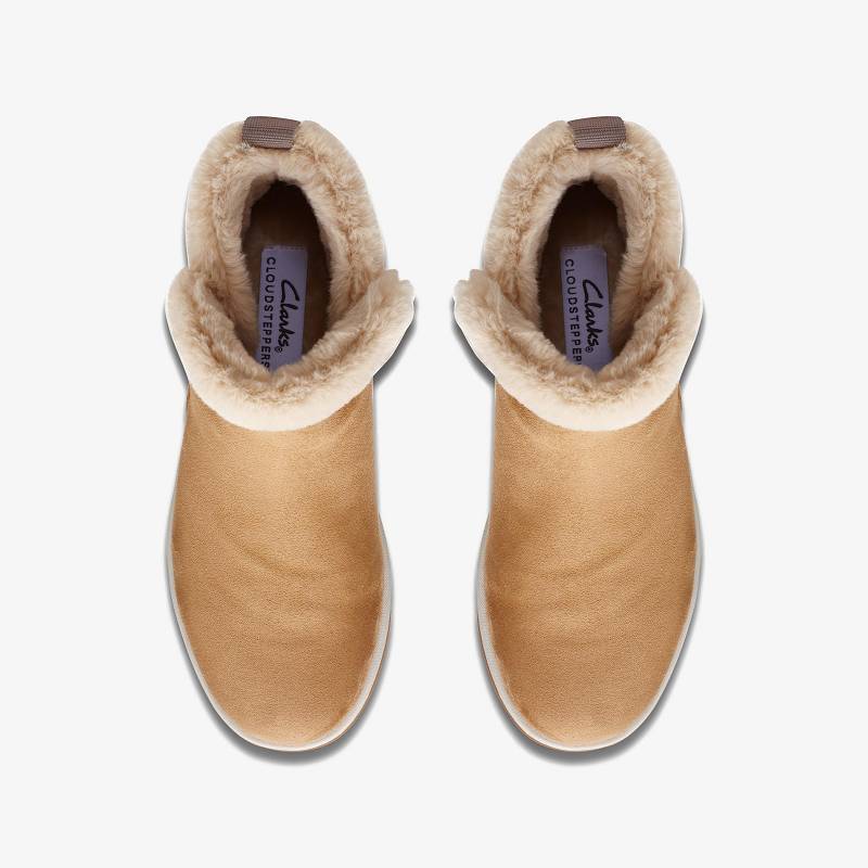 Tan Clarks Breeze Fur | CLKS-85470