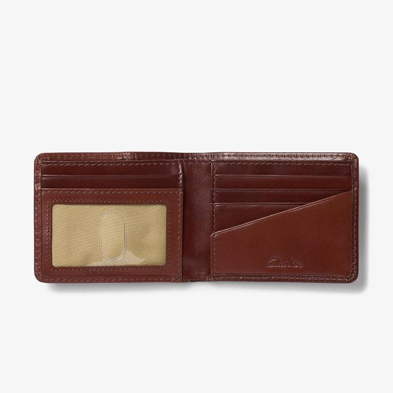 Tan Clarks Shine Passcase Wallet | CLKS-84162